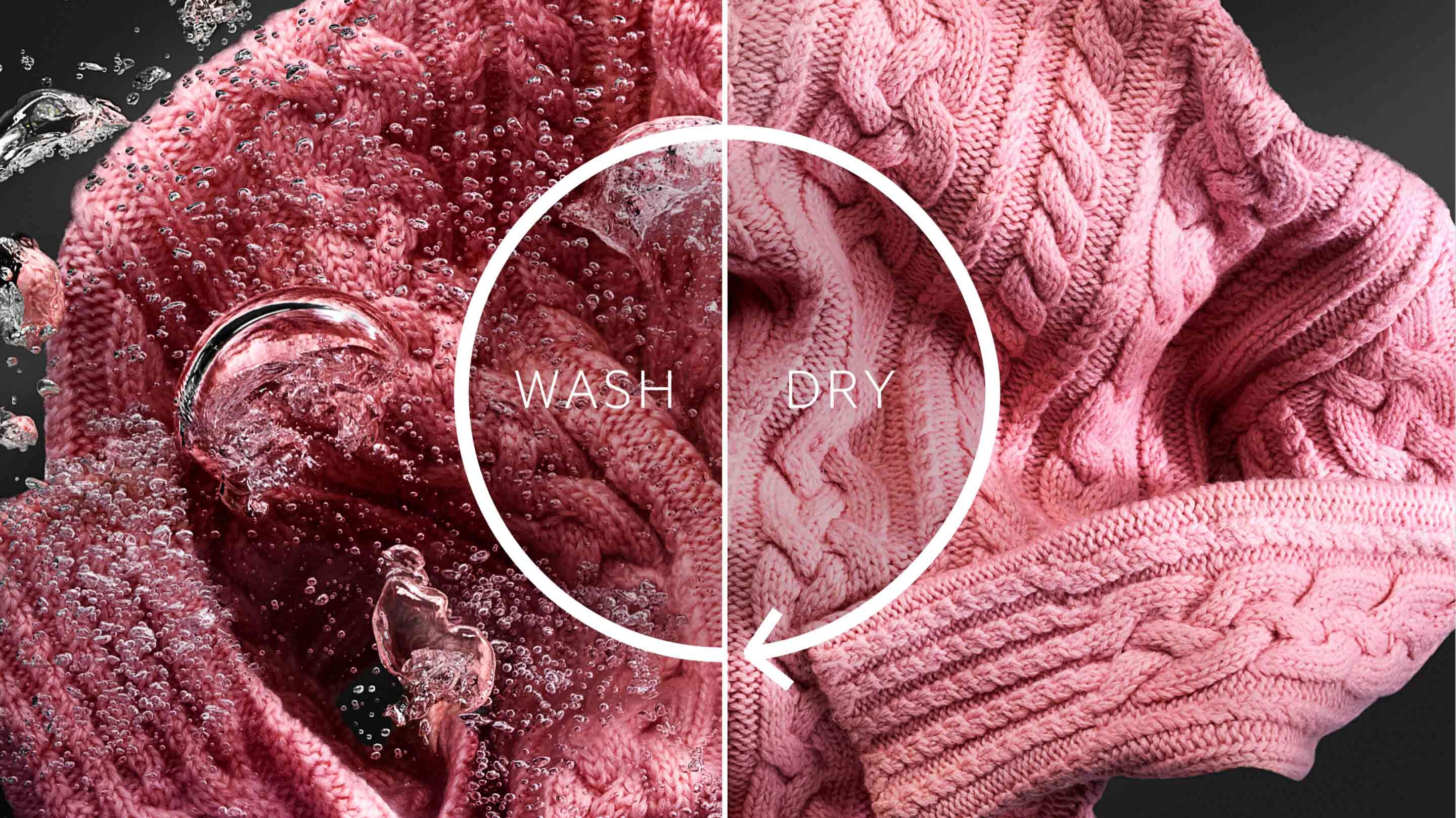 Was- en droogcyclus van een AEG was-droogcombinatie